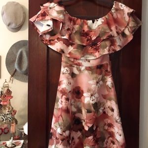 Floral Off-Shoulder Dress